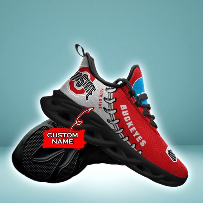 NCAA Ohio State Buckeyes Max Soul Sneaker Custom Name 85TK20