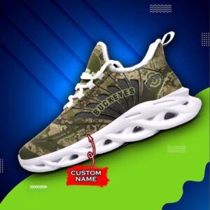 NCAA Ohio State Buckeyes Max Soul Sneaker Custom Name A82