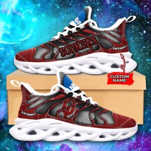 NCAA Oklahoma Sooners Max Soul Sneaker Custom Name 48 M1