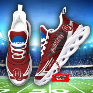 NCAA Oklahoma Sooners Max Soul Sneaker Custom Name 62HTN1961