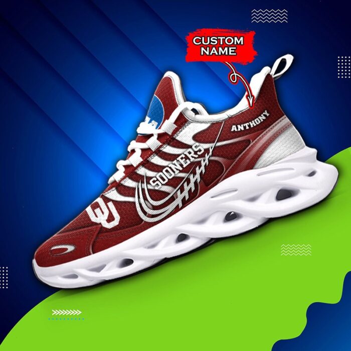 NCAA Oklahoma Sooners Max Soul Sneaker Custom Name 65 M12HTN4328