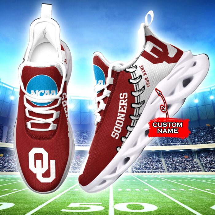 NCAA Oklahoma Sooners Max Soul Sneaker Custom Name 85TK21