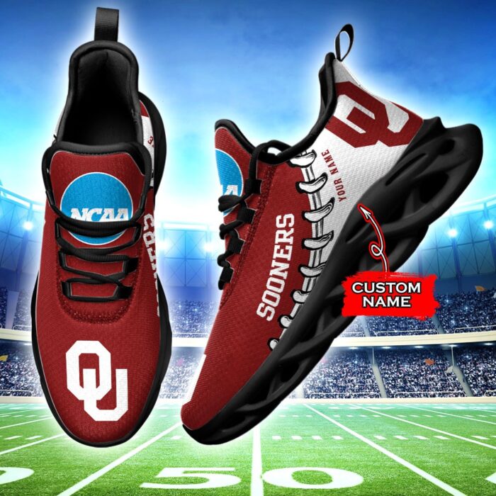 NCAA Oklahoma Sooners Max Soul Sneaker Custom Name 85TK21