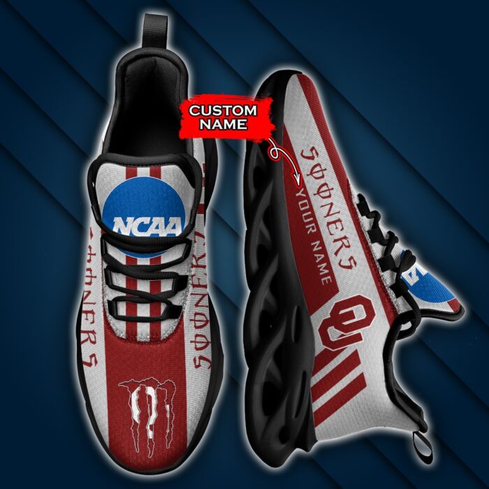 NCAA Oklahoma Sooners Max Soul Sneaker Custom Name Style 1HTN7036