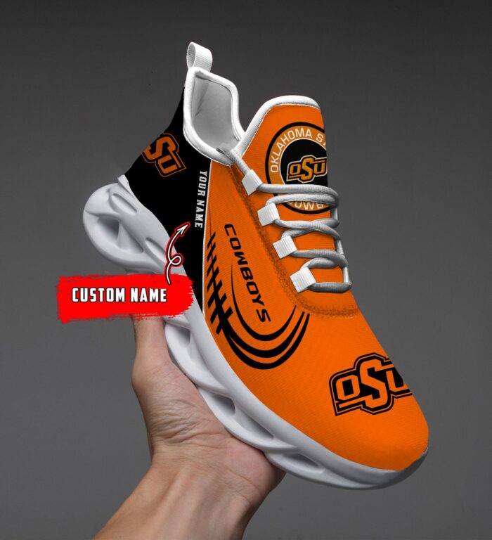 NCAA Oklahoma State Cowboys Max Soul Sneaker Custom Name 05 M12