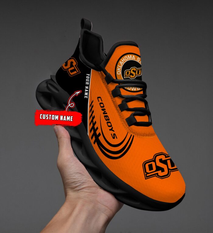 NCAA Oklahoma State Cowboys Max Soul Sneaker Custom Name 05 M12