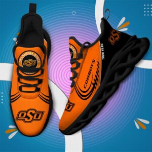 NCAA Oklahoma State Cowboys Max Soul Sneaker Custom Name 05 M12