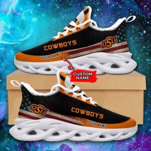 NCAA Oklahoma State Cowboys Max Soul Sneaker Custom Name 42 M1