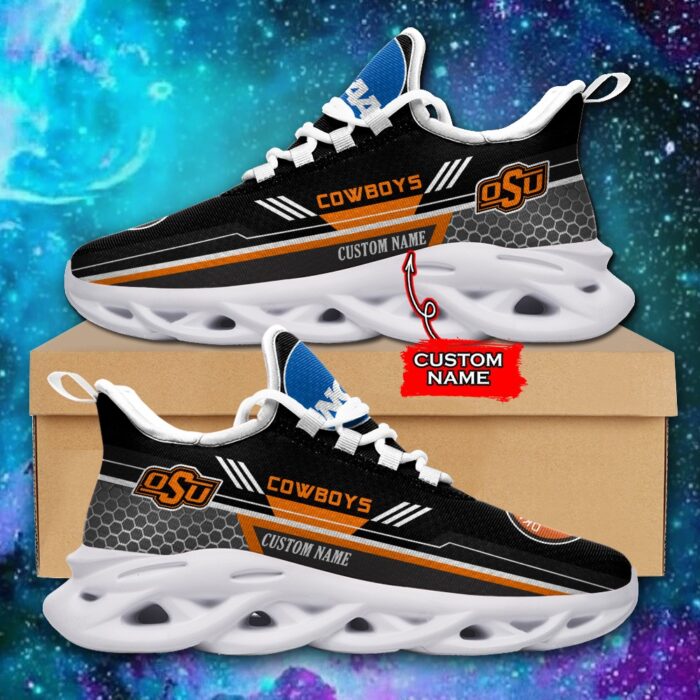 NCAA Oklahoma State Cowboys Max Soul Sneaker Custom Name 47 M12RTT3742