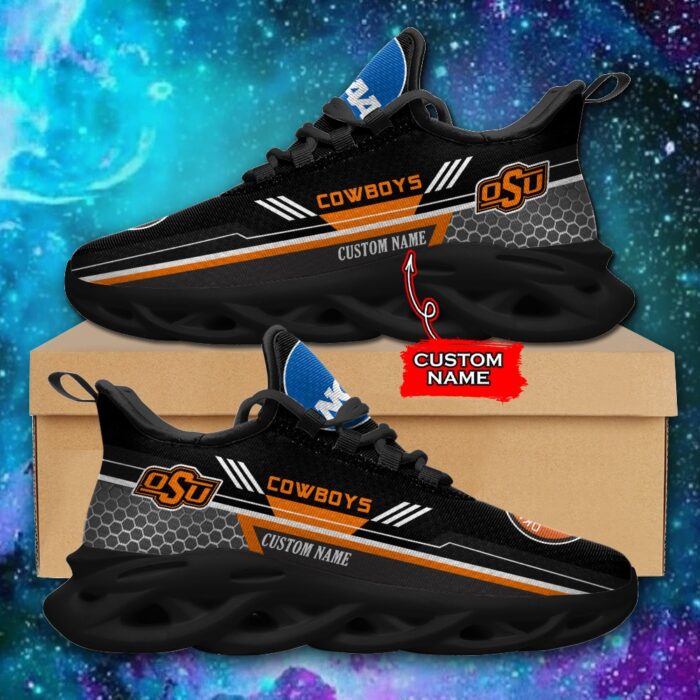 NCAA Oklahoma State Cowboys Max Soul Sneaker Custom Name 47 M12RTT3742