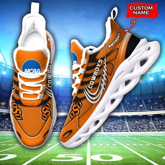 NCAA Oklahoma State Cowboys Max Soul Sneaker Custom Name 65 M12HTN4329