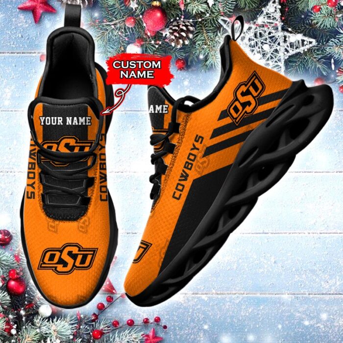 NCAA Oklahoma State Cowboys Max Soul Sneaker Custom Name 67 M12HTN4357