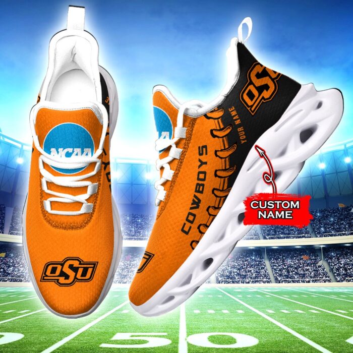 NCAA Oklahoma State Cowboys Max Soul Sneaker Custom Name 85TK22