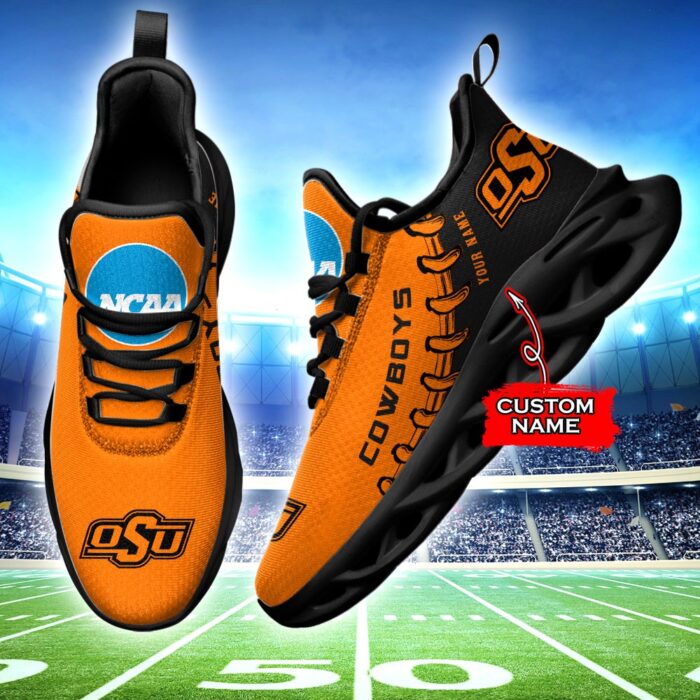 NCAA Oklahoma State Cowboys Max Soul Sneaker Custom Name 85TK22