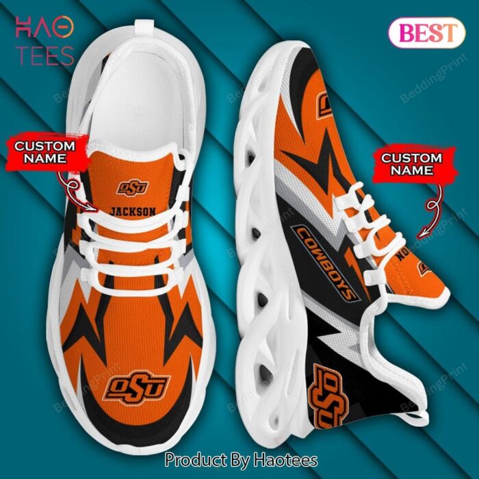 NCAA Oklahoma State Cowboys Personalized Custom Name Max Soul Shoes