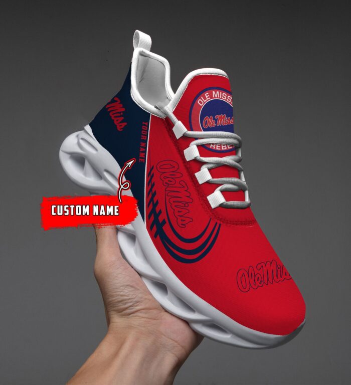 NCAA Ole Miss Rebels Max Soul Sneaker Custom Name 05 M12