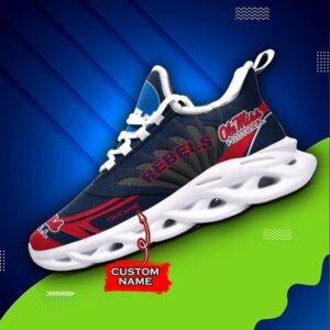 NCAA Ole Miss Rebels Max Soul Sneaker Custom Name 62RTT1602