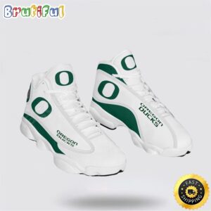 NCAA Oregon Ducks Air Jordan 13 Printed Logo JD 13