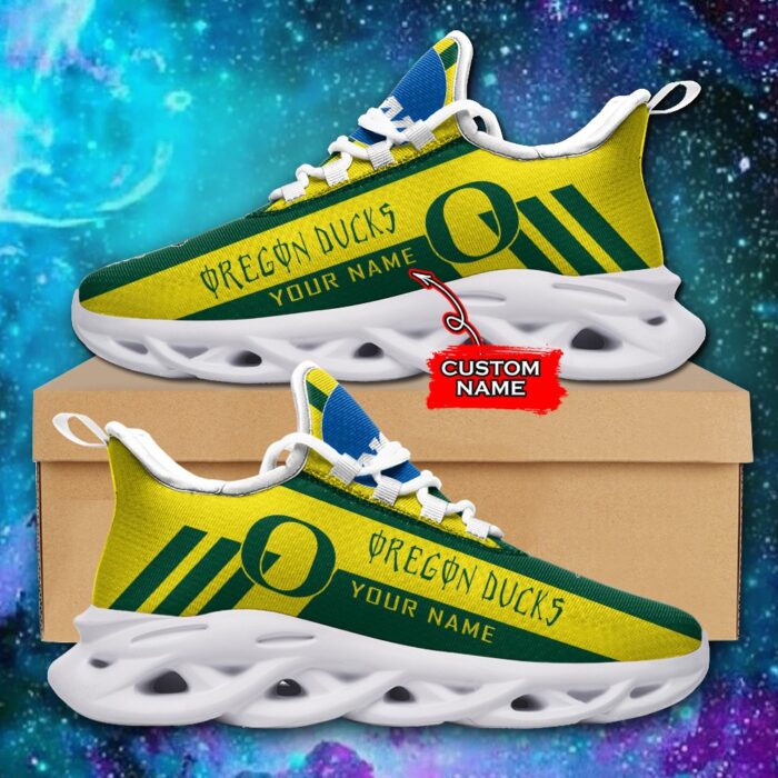 NCAA Oregon Ducks Max Soul Sneaker Custom Name Style 1