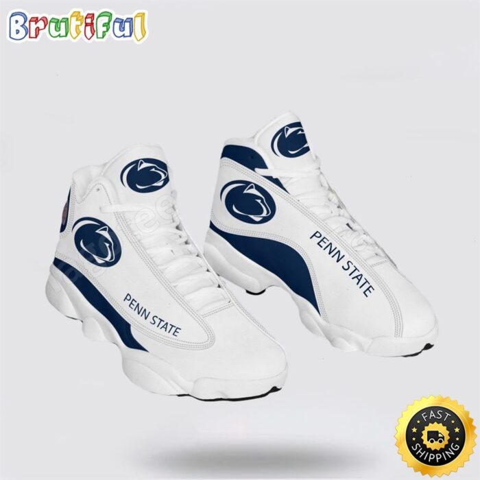 NCAA Penn State Air Jordan 13 Printed Logo JD 13