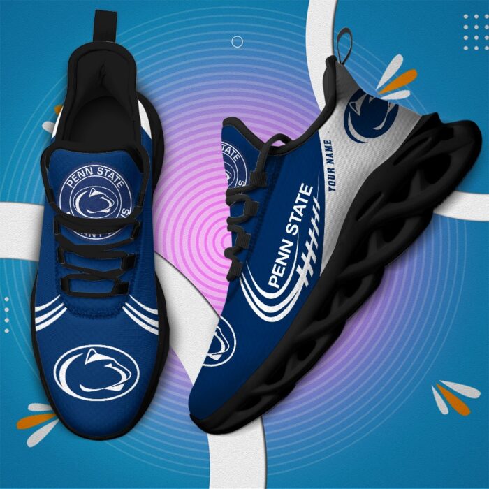 NCAA Penn State Nittany Lions Max Soul Sneaker Custom Name 05 M12