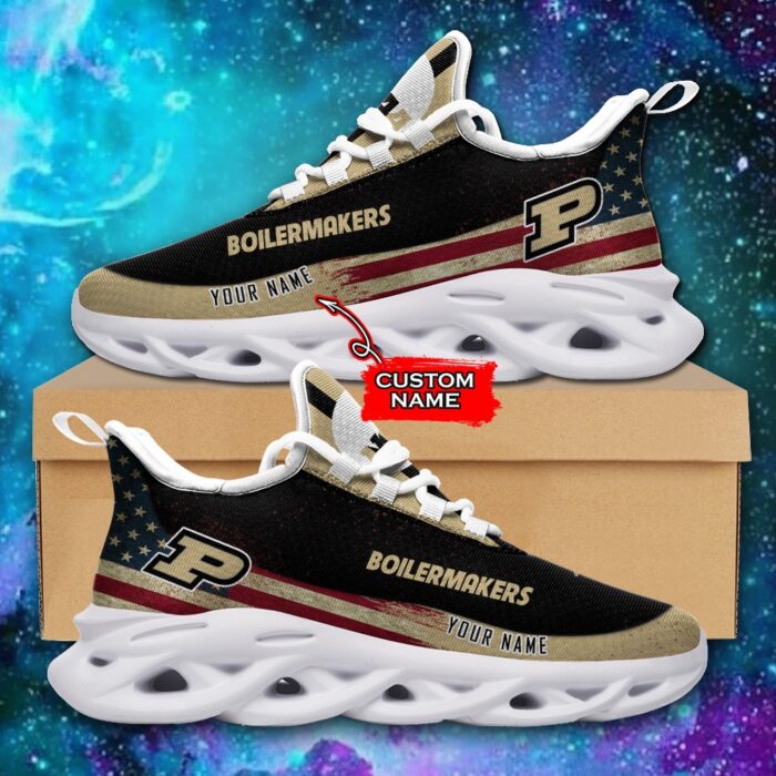 NCAA Purdue Boilermakers Max Soul Sneaker Custom Name 42 M1