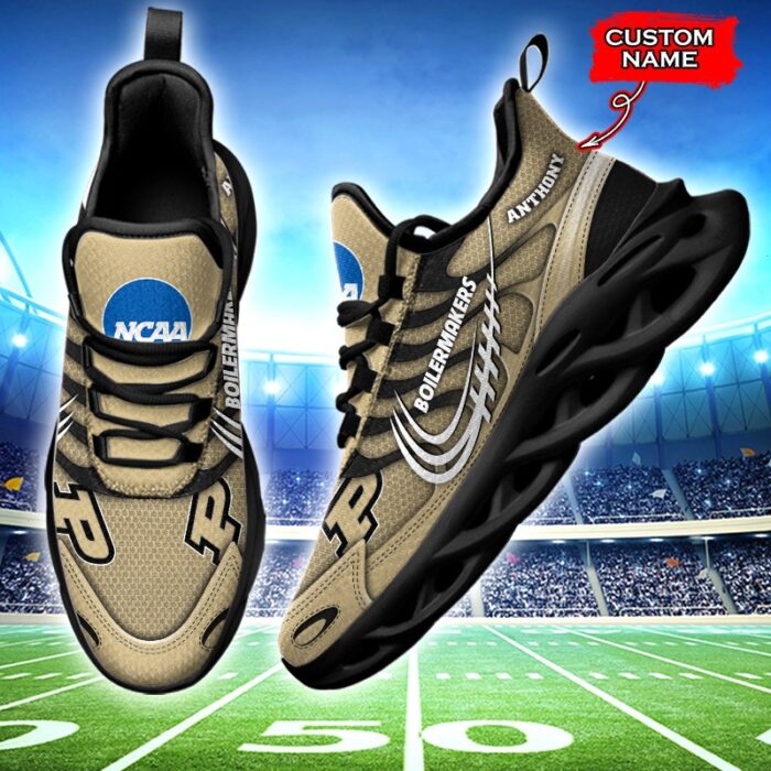 NCAA Purdue Boilermakers Max Soul Sneaker Custom Name 65 M12HTN4331