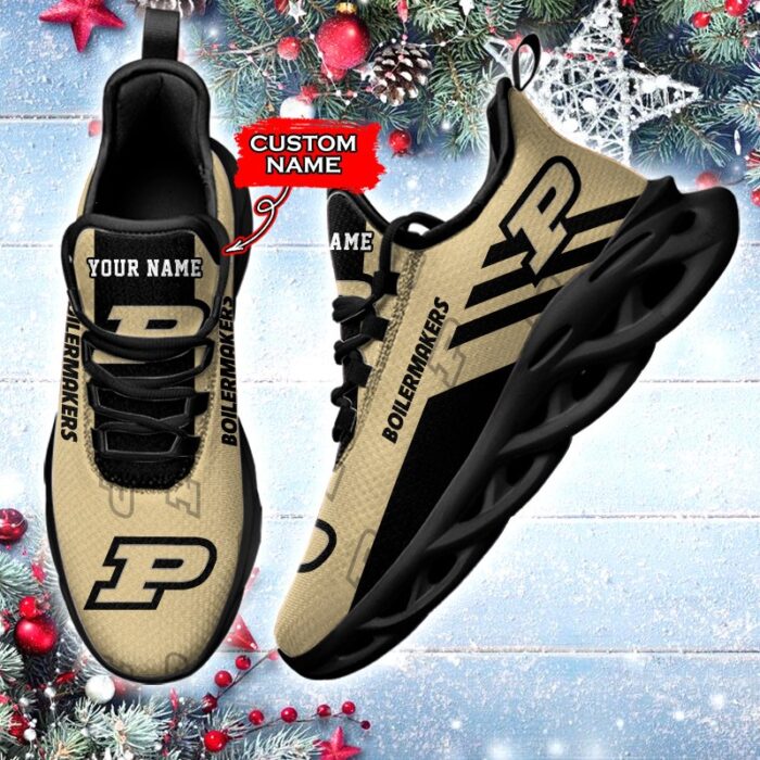 NCAA Purdue Boilermakers Max Soul Sneaker Custom Name 67 M12HTN4359