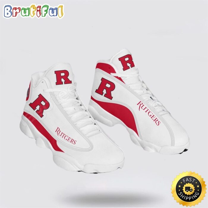 NCAA Rutgers Air Jordan 13 Printed Logo JD 13