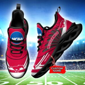 NCAA SMU Mustangs Max Soul Sneaker Custom Name 62RTT1605