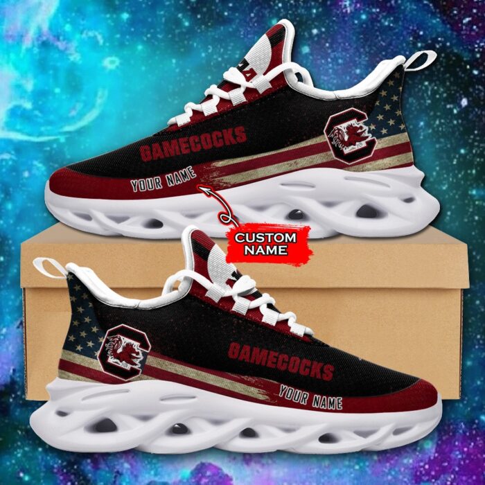 NCAA South Carolina Gamecocks Max Soul Sneaker Custom Name 42 M1