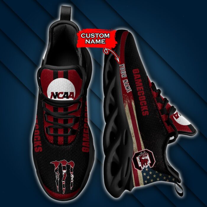 NCAA South Carolina Gamecocks Max Soul Sneaker Custom Name 42 M1