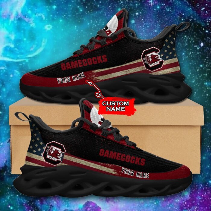 NCAA South Carolina Gamecocks Max Soul Sneaker Custom Name 42 M1