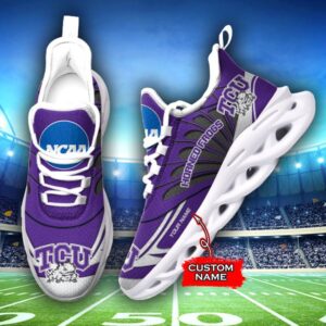 NCAA TCU Horned Frogs Max Soul Sneaker Custom Name 62RTT1609