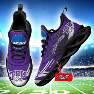 NCAA TCU Horned Frogs Max Soul Sneaker Custom Name 62RTT1609