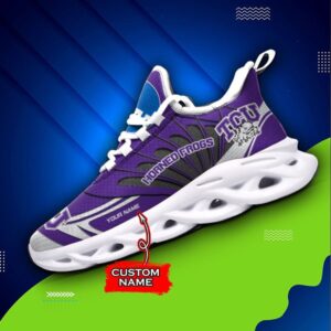 NCAA TCU Horned Frogs Max Soul Sneaker Custom Name 62RTT1609