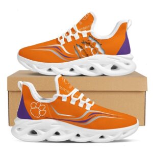 NCAA Team Clemson Tigers College Fans Max Soul Shoes