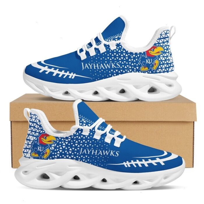 NCAA Team Kansas Jayhawks College Fans Max Soul Shoes for Fan