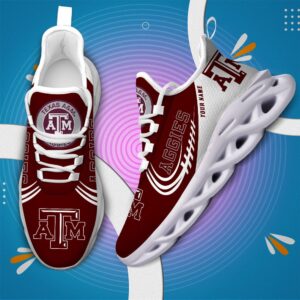 NCAA Texas A&M Aggies Max Soul Sneaker Custom Name 05 M12