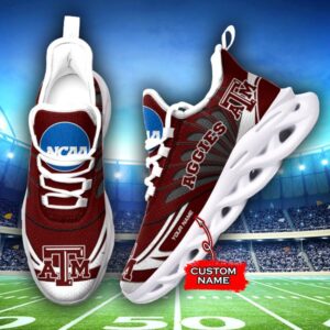 NCAA Texas A&M Aggies Max Soul Sneaker Custom Name 62RTT1610