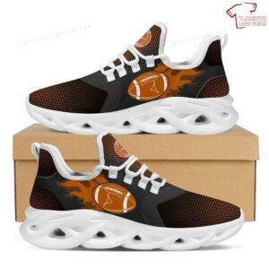 NCAA Texas Longhorns Black Orange Max Soul Shoes Running Sneakers