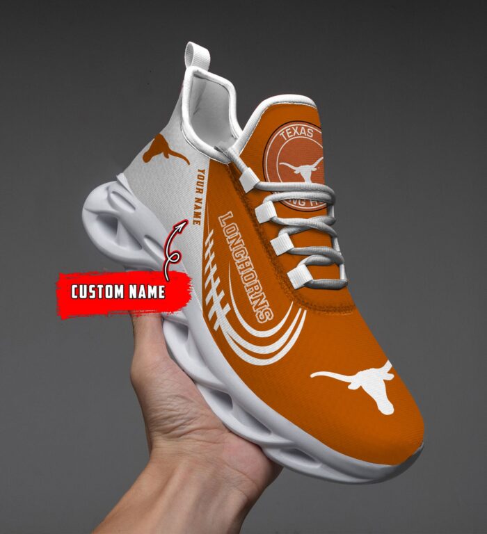 NCAA Texas Longhorns Max Soul Sneaker Custom Name 05 M12