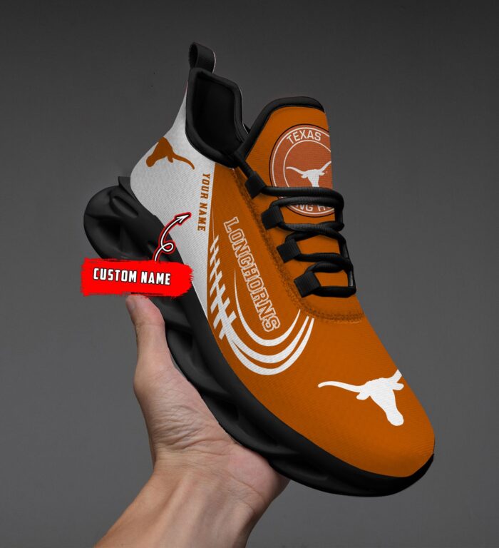 NCAA Texas Longhorns Max Soul Sneaker Custom Name 05 M12