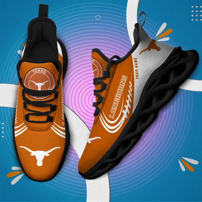 NCAA Texas Longhorns Max Soul Sneaker Custom Name 05 M12