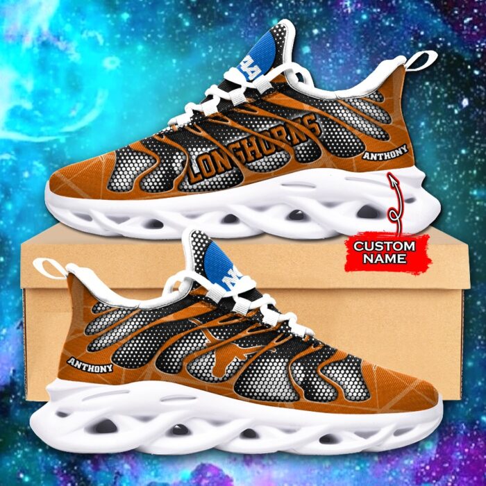 NCAA Texas Longhorns Max Soul Sneaker Custom Name 48 M1