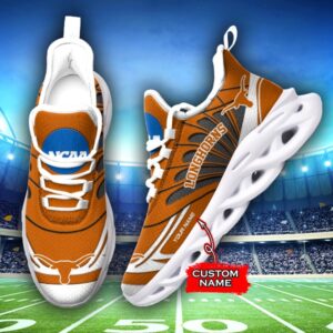 NCAA Texas Longhorns Max Soul Sneaker Custom Name 62HTN1967