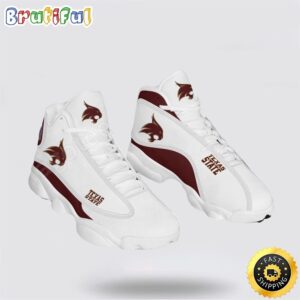 NCAA Texas State Bobcats Air Jordan 13 Printed Logo JD 13