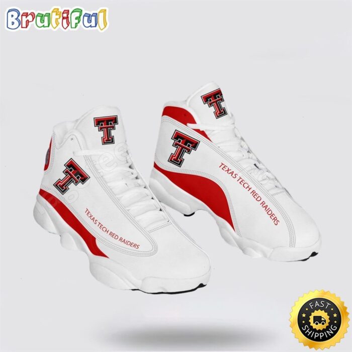 NCAA Texas Tech Red Raiders Air Jordan 13 Printed Logo JD 13