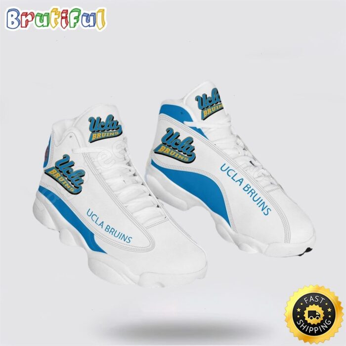 NCAA UCLA Bruins Air Jordan 13 Printed Logo JD 13