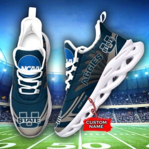 NCAA Utah State Aggies Max Soul Sneaker Custom Name 62RTT1638